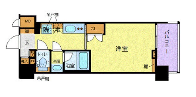 南大井の完工年月(2014年7月)築の賃貸マンションの間取り