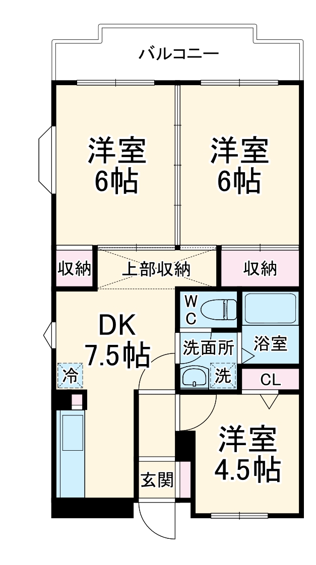 ベルカーサ橋本の間取り