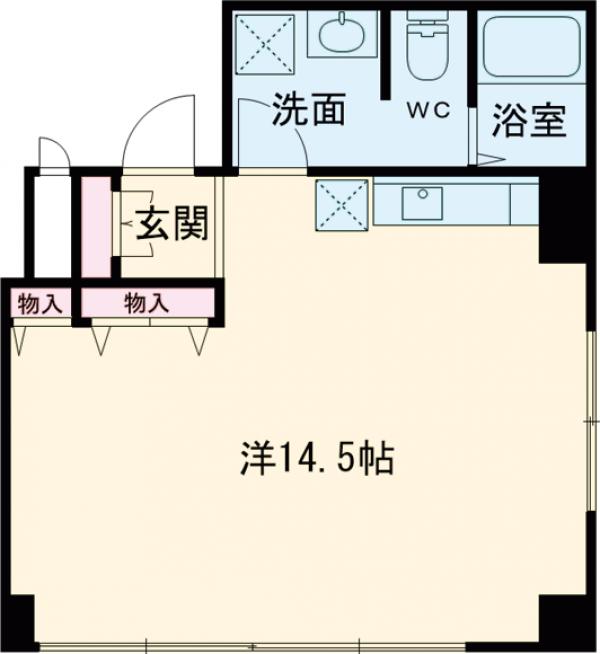 月島の完工年月(1983年11月)築の賃貸マンションの間取り
