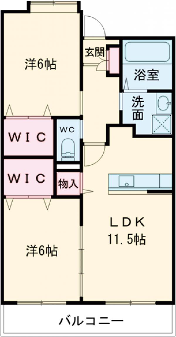 ホクリマンションの間取り