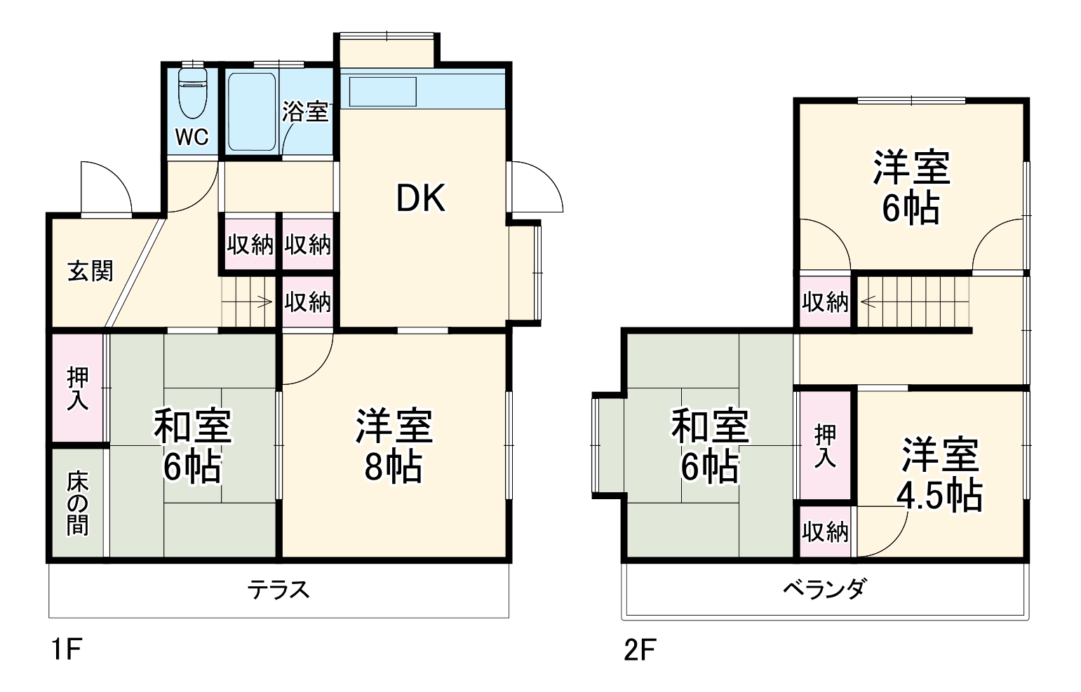 広沢2丁目27-35借家の間取り