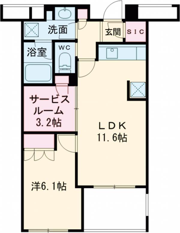 フレンシア田端南の間取り