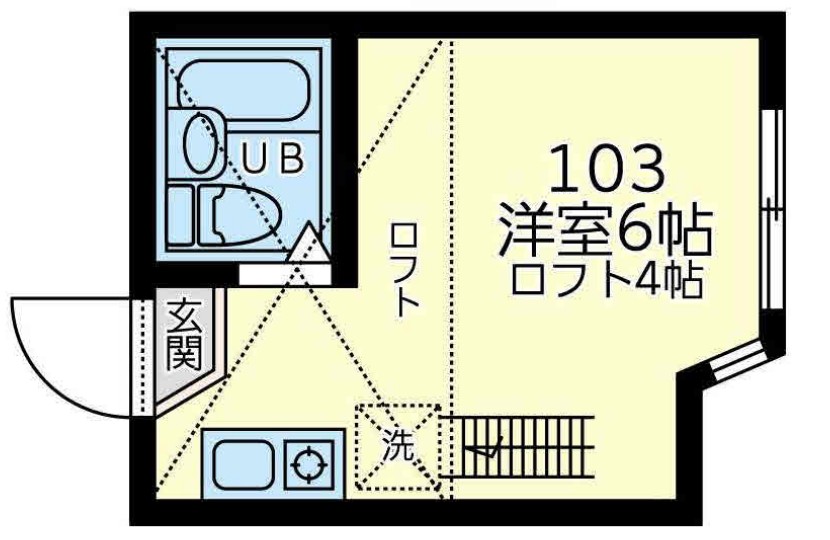 ユナイト塩浜ジョセフィンベーカーの間取り
