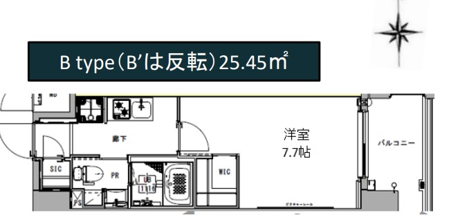 S-RESIDENCE王子Nordの間取り