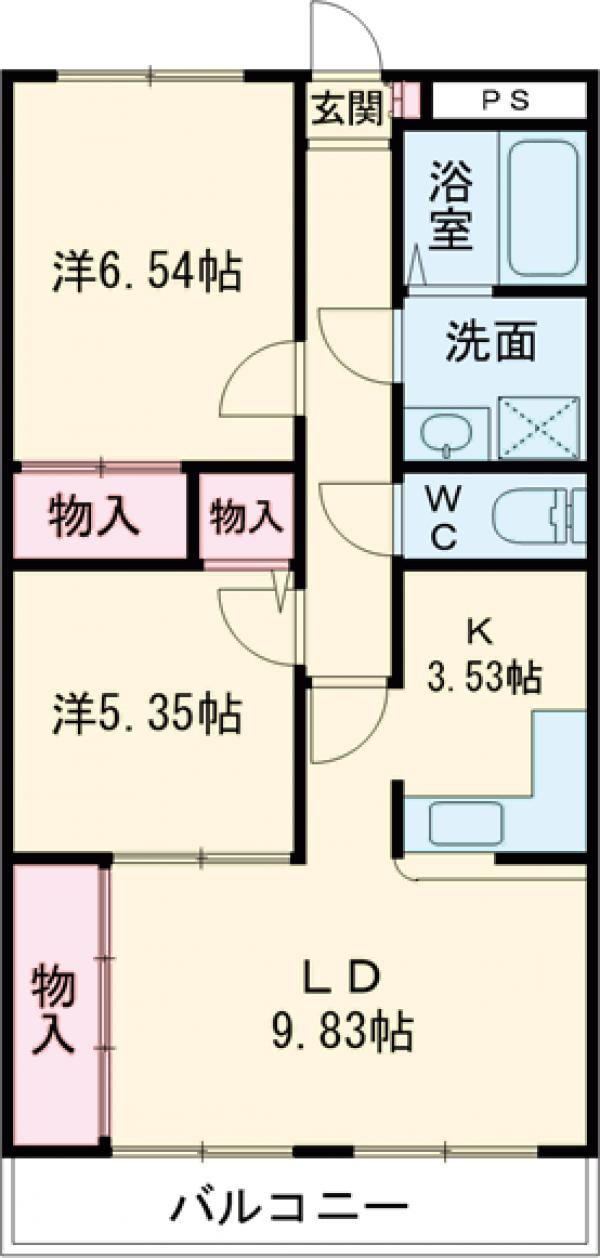 オーブドゥ長山の間取り