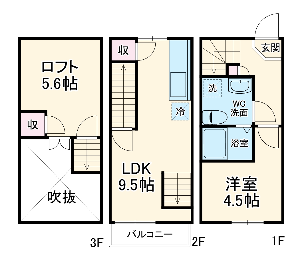 タウンカテッジ行徳の間取り