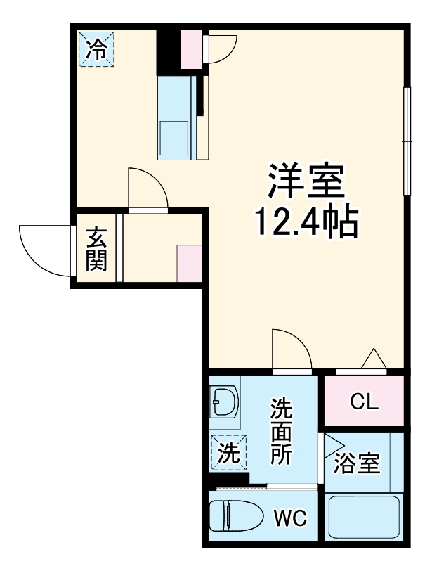 茅ヶ崎市元町新築アパートの間取り