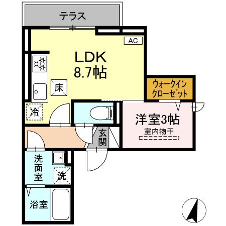 D Paina弘明寺Ⅱの間取り
