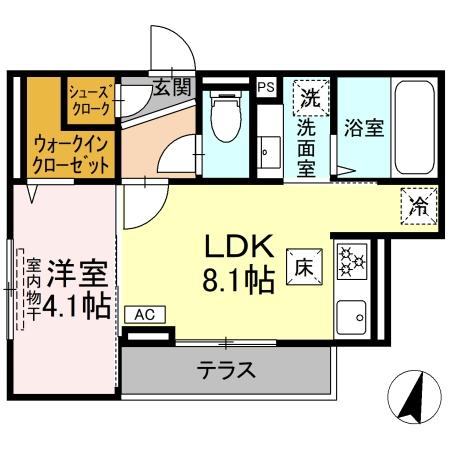 D Paina弘明寺Ⅱの間取り