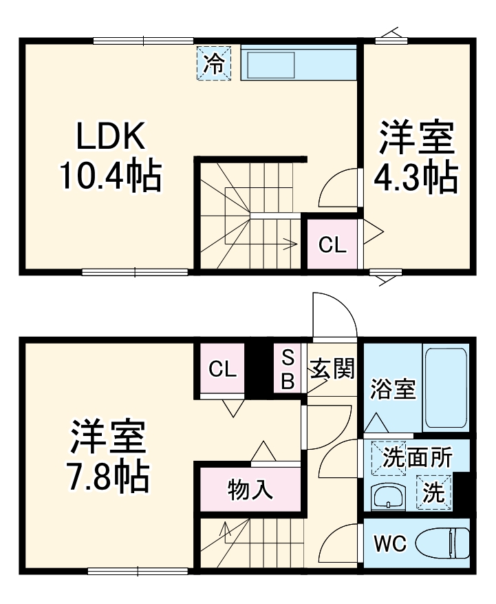 GRAND REVE A棟の間取り