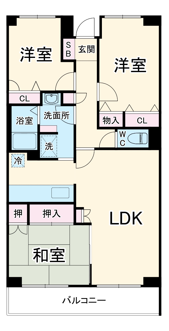 T’s garden横浜岸根公園の間取り