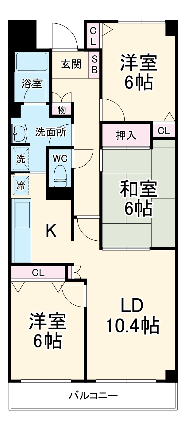 T’s garden横浜岸根公園の間取り