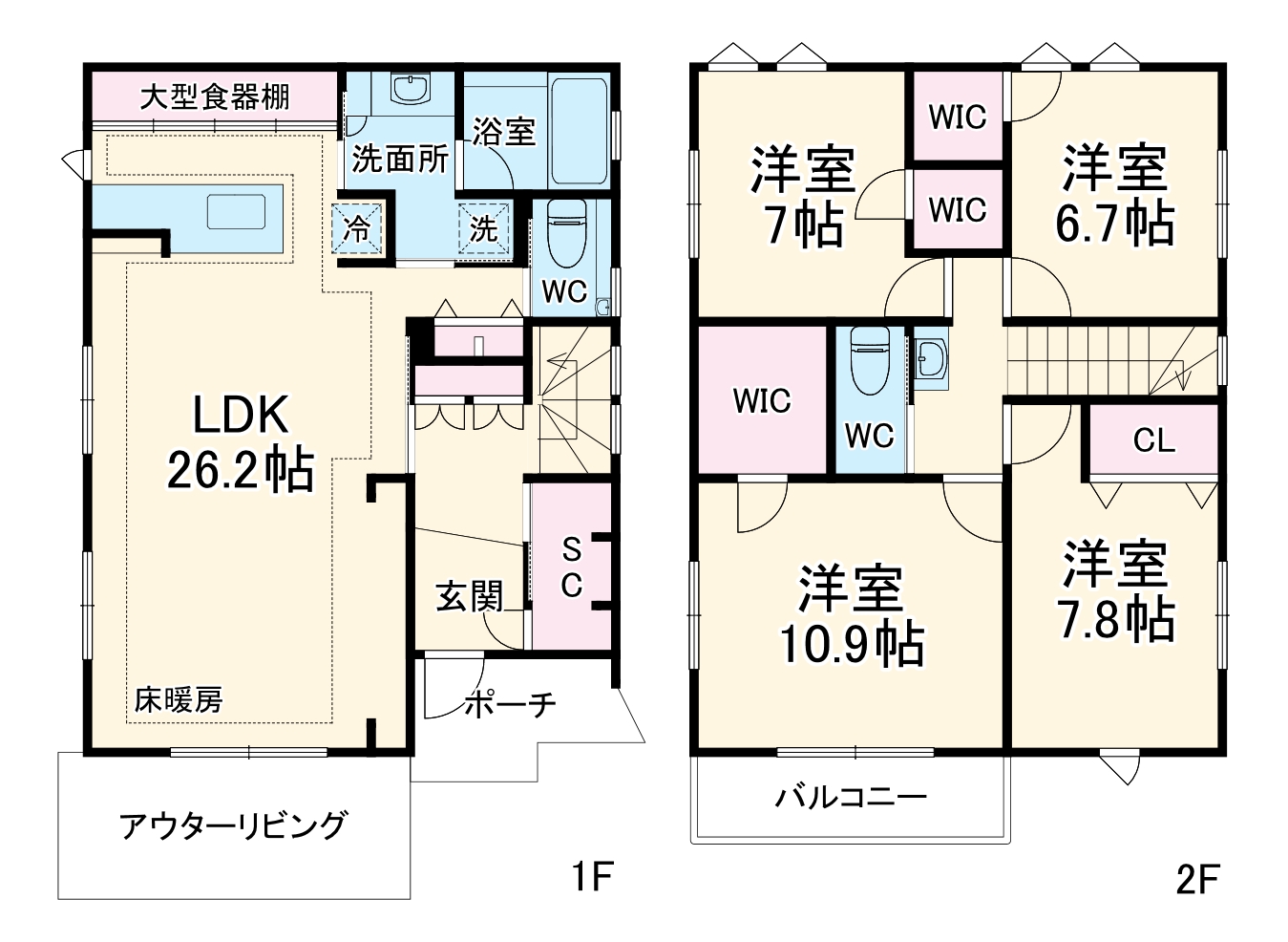 名古屋市昭和区の間取り