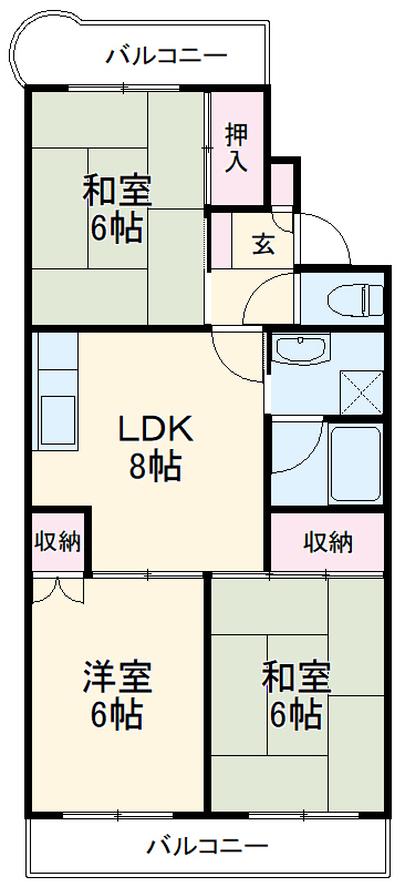 K&Ⅰマンション青木の間取り