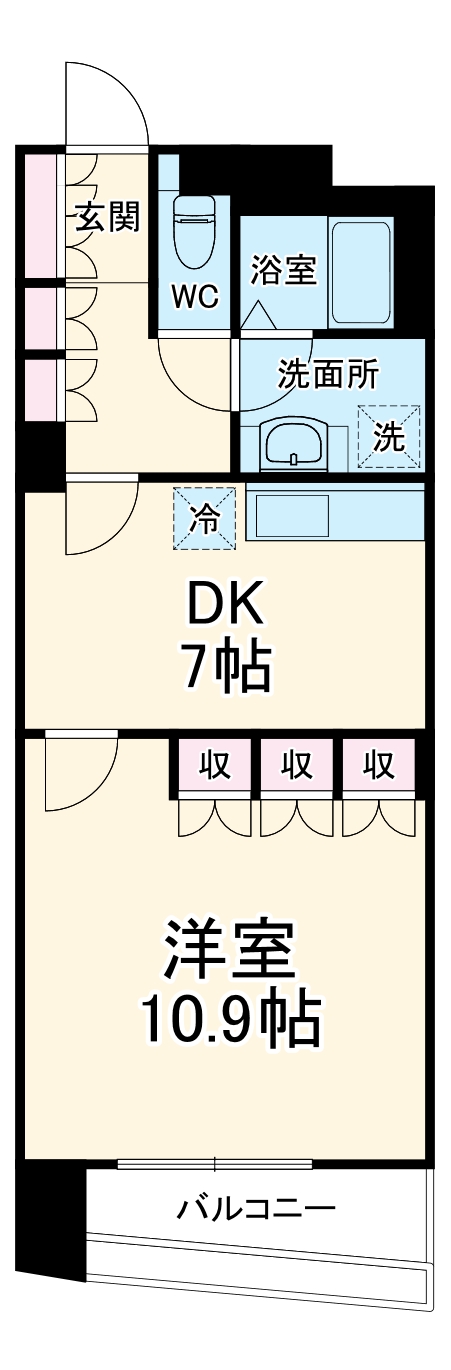 橘の完工年月(2004年3月)築の賃貸マンションの間取り