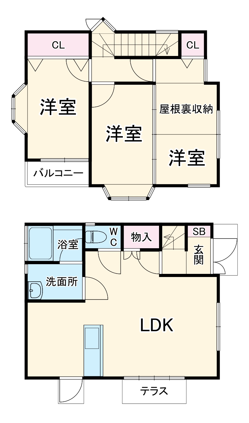 西習志野4丁目貸家の間取り