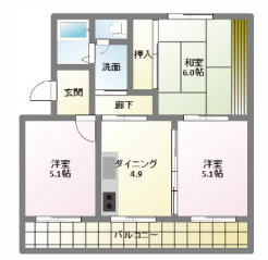 フォレストⅠの間取り