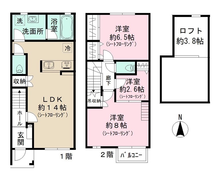 LUMIE’RE南流山の間取り