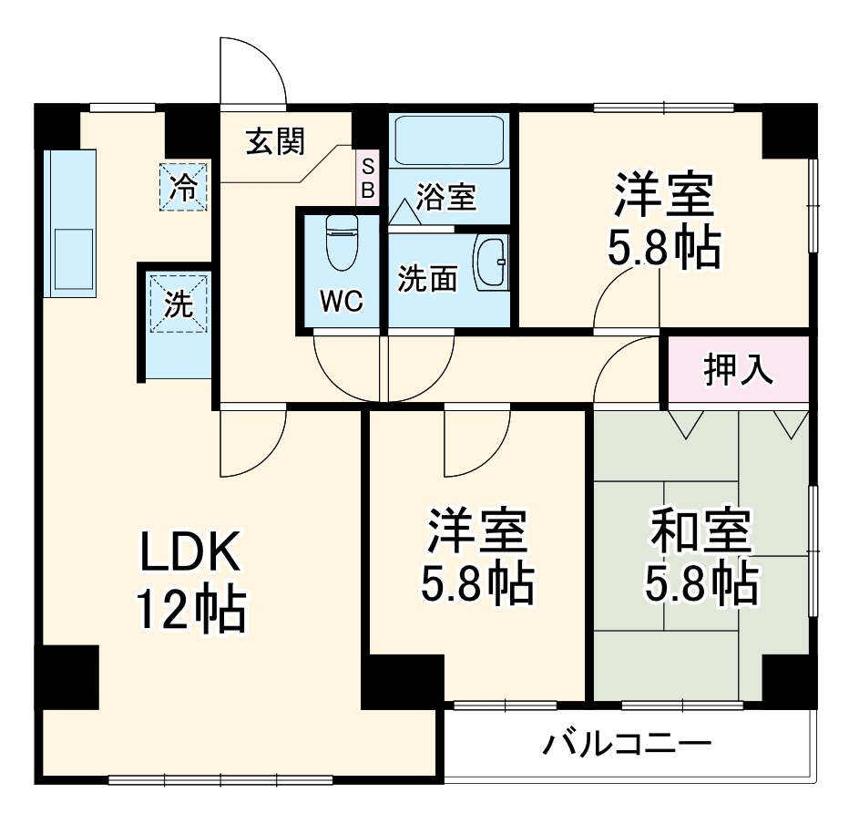 トランキル東大成の間取り
