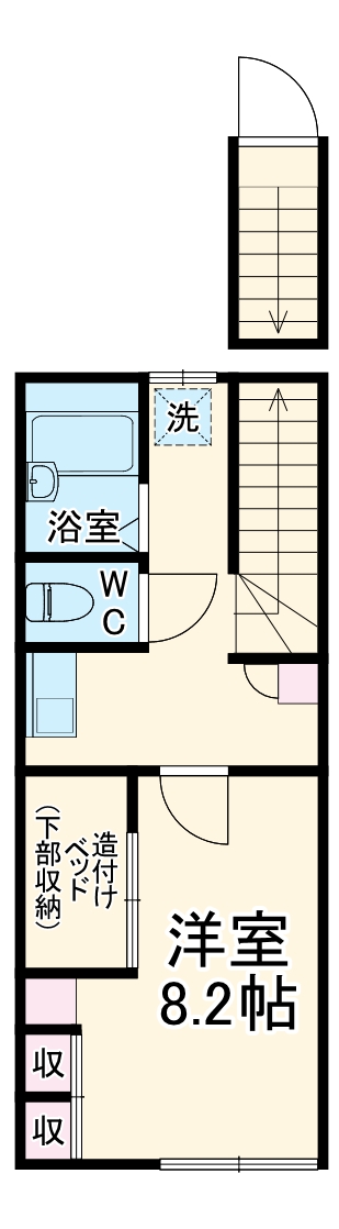レオパレスKAMINOの間取り