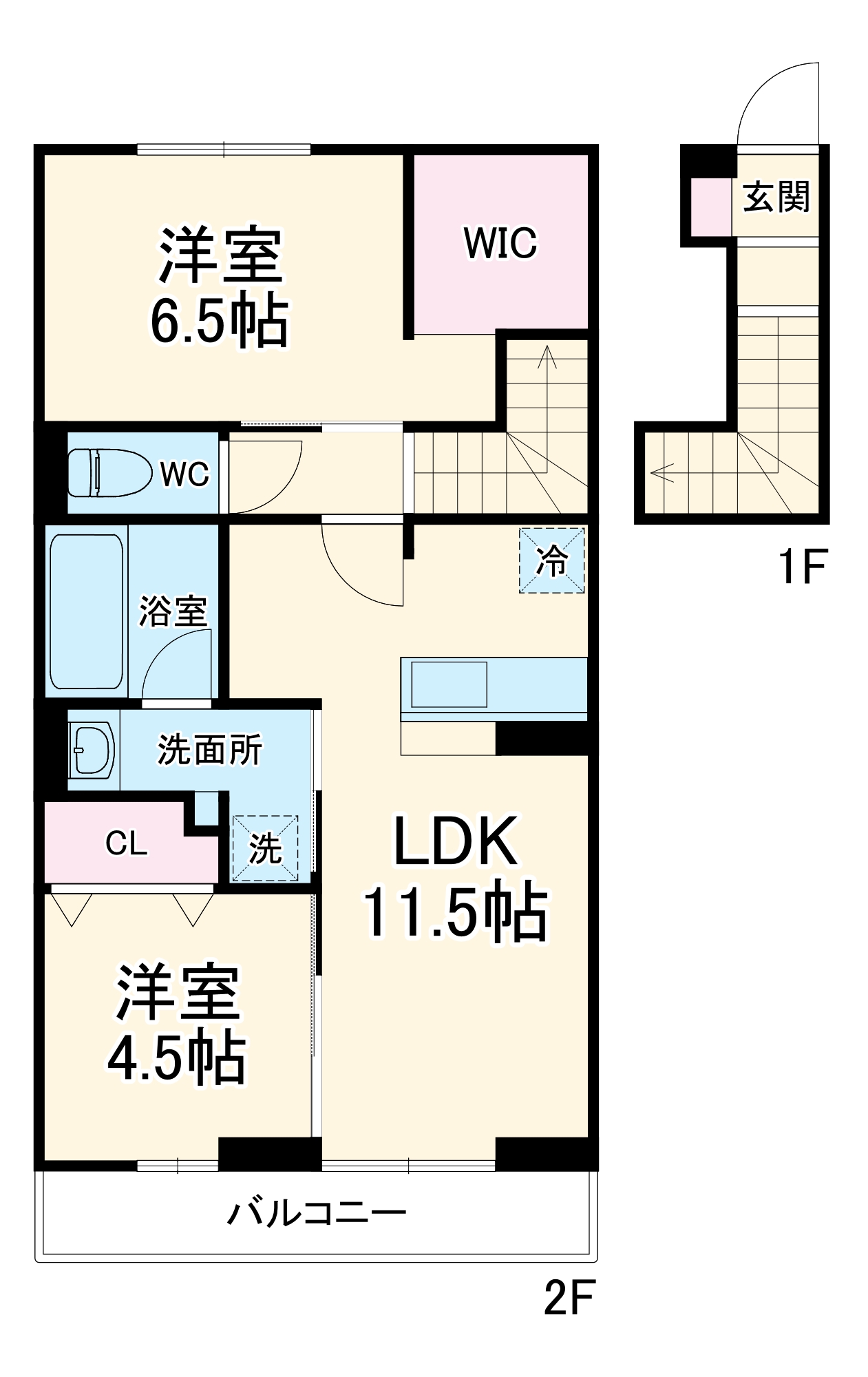 リッシュセゾンOの間取り