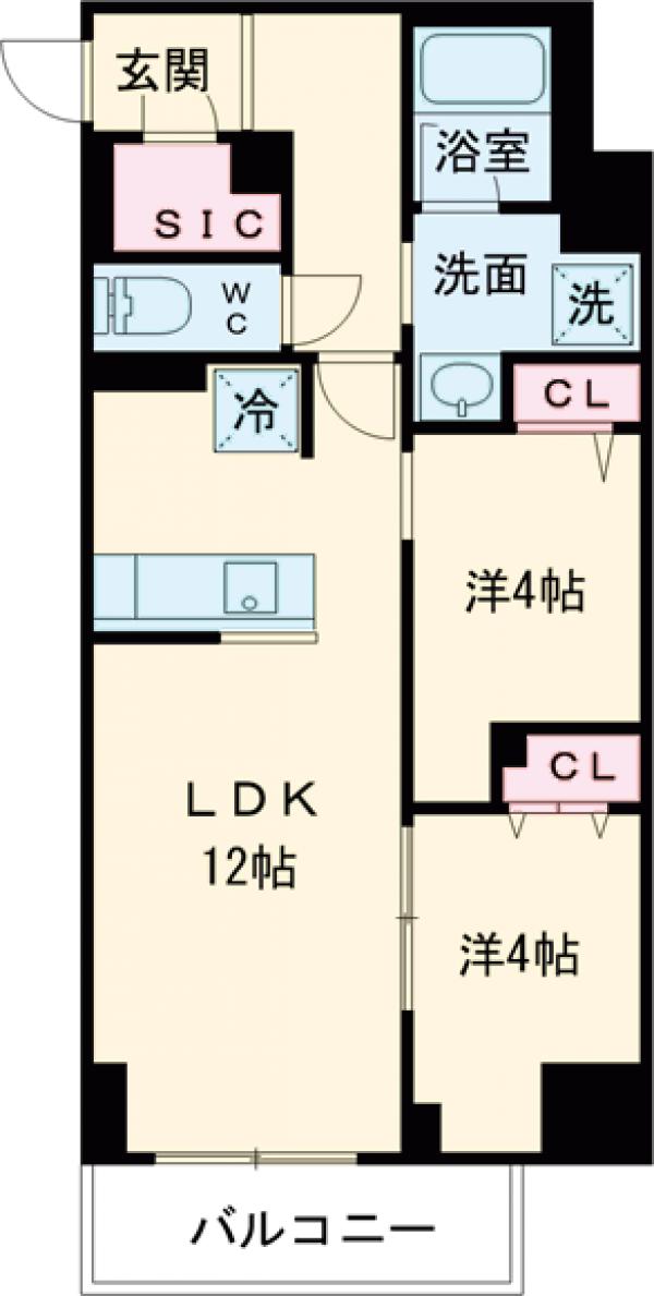 ドゥーエ尾久の間取り