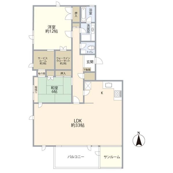 月見ヶ丘マンションD棟の間取り