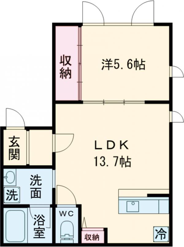 SGクレスト門前仲町の間取り