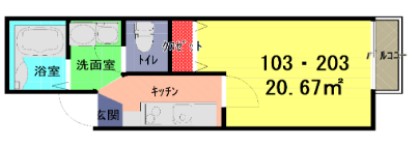 アークガーデン春日部の間取り
