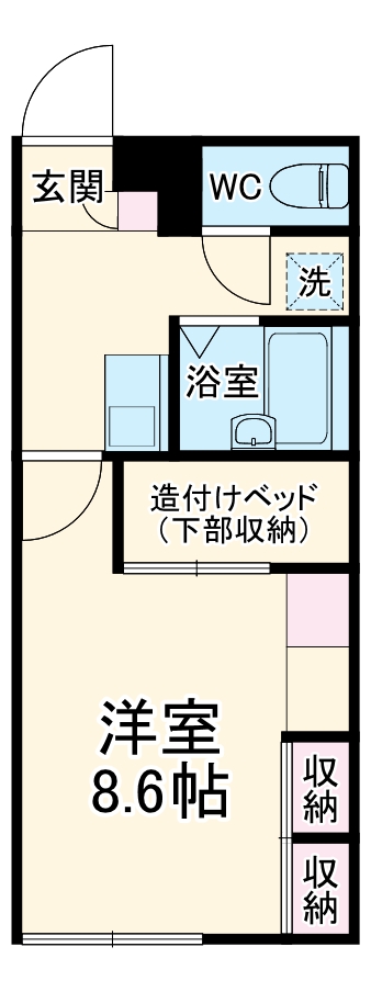 レオパレス高雄の間取り
