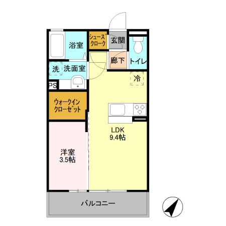 D-room ibukiの間取り