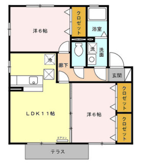ソレアードⅠの間取り