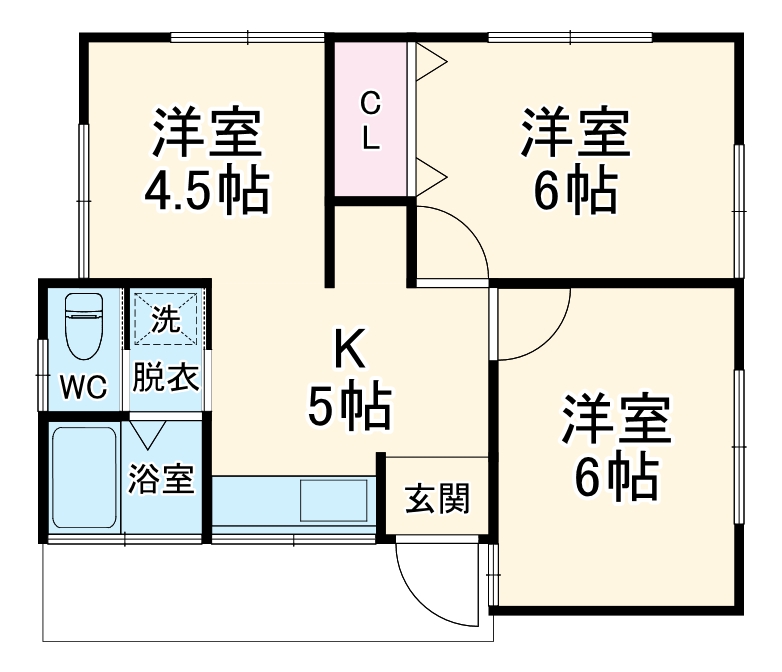 矢向一丁目戸建てハウスKの間取り