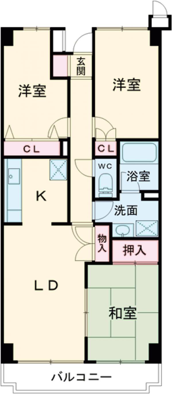 パスティーユ石川台の間取り