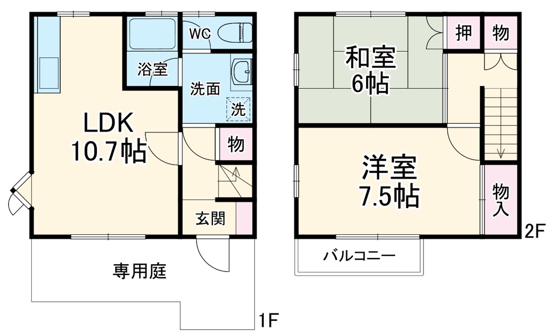 加藤テラスハウスの間取り