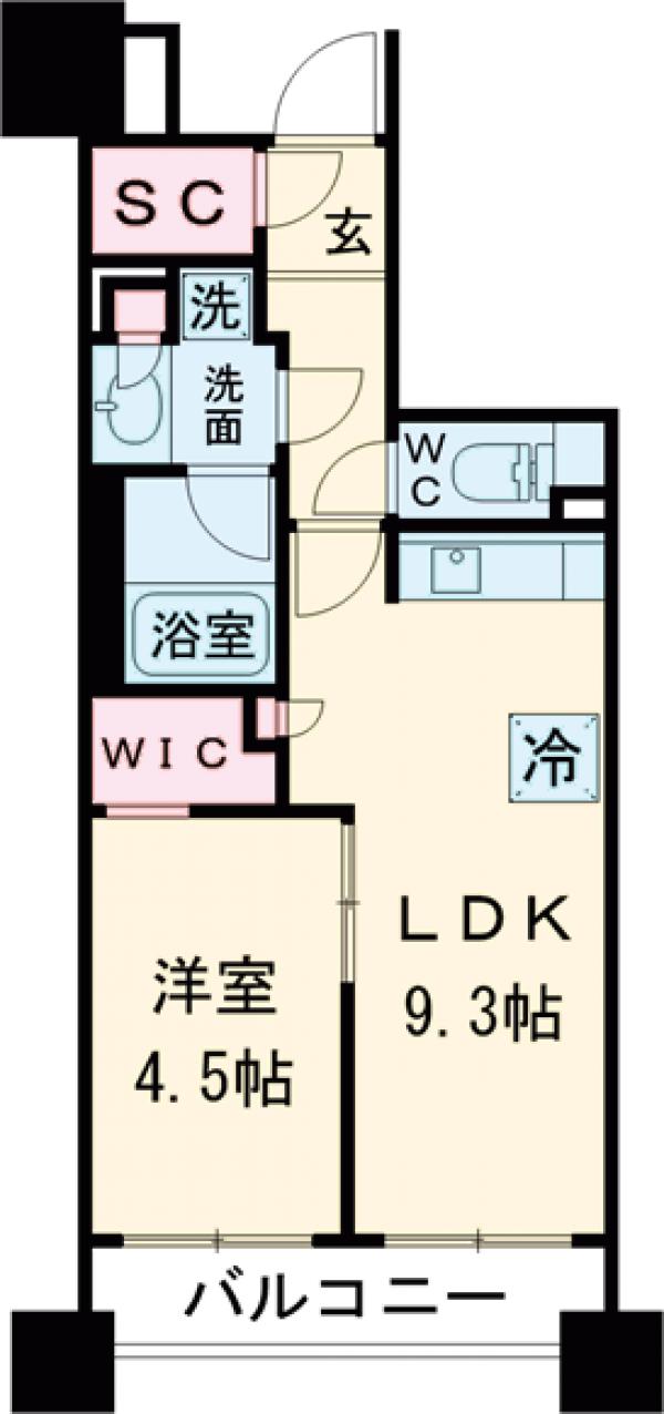 パークアクシス大塚の間取り