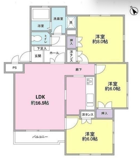 サンライズ松本No.3の間取り