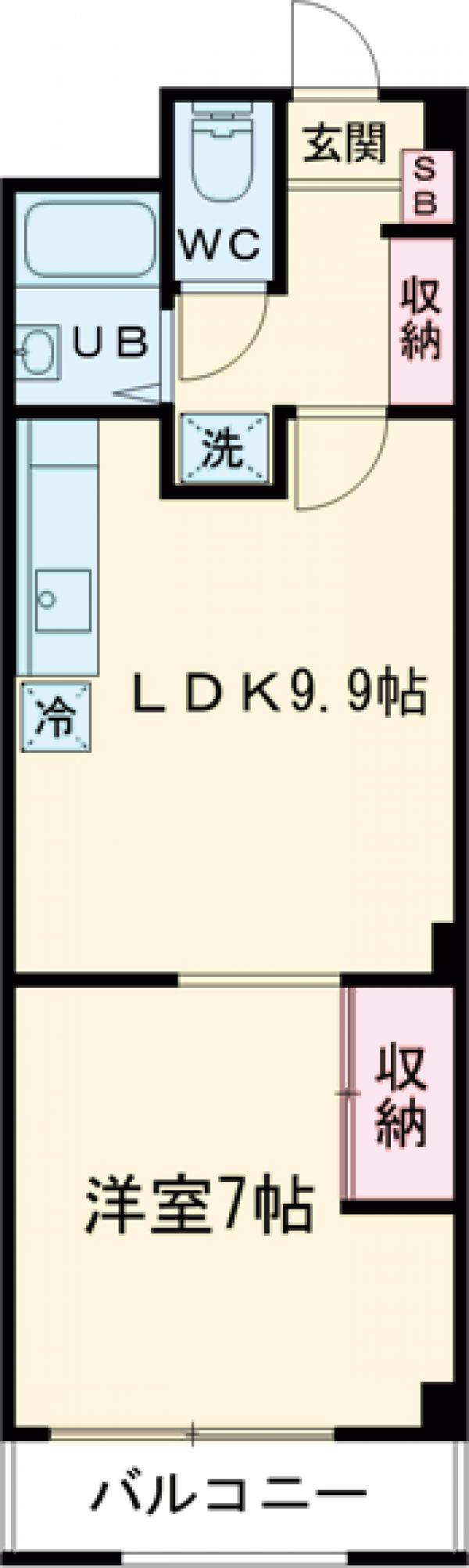 サカガミコーポの間取り