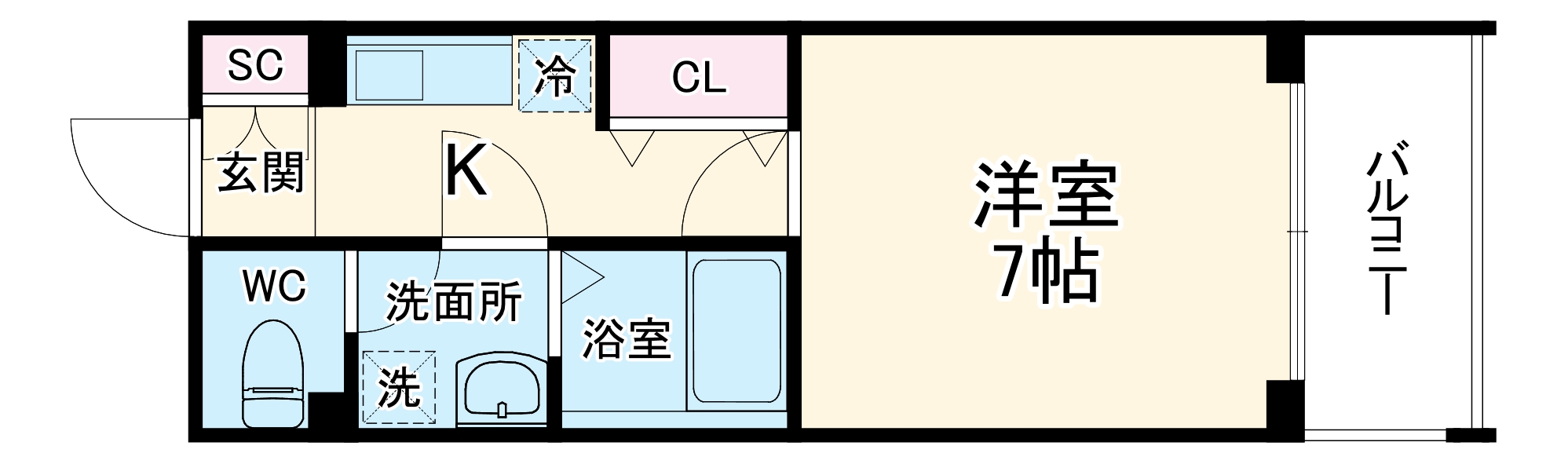 グランカーサ緑地公園の間取り