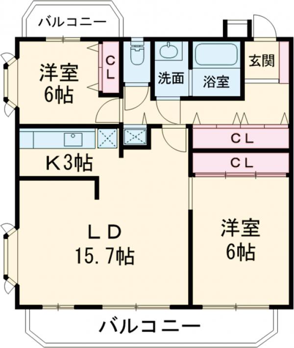 イイダアネックスⅡの間取り