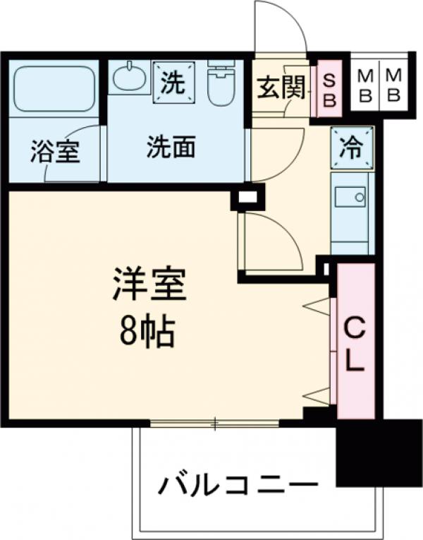 メインステージ東日暮里の間取り