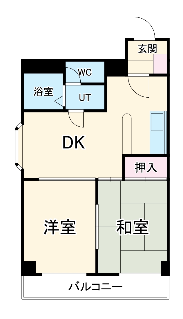 サンプラザ浪速I番館の間取り
