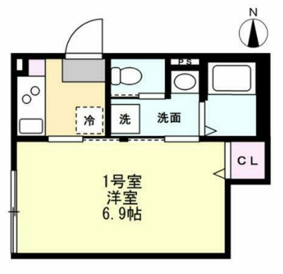 ベイルームハイム大和中央Bの間取り