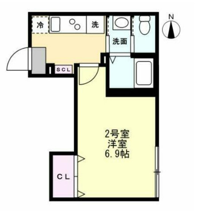 ベイルームハイム大和中央Bの間取り
