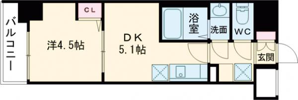 ラフィスタ大師前Ⅳの間取り