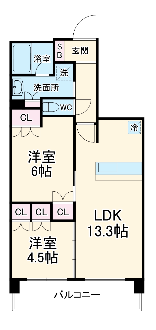 新横浜ヴォアールの間取り