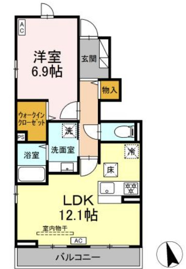 レジデンスKの間取り
