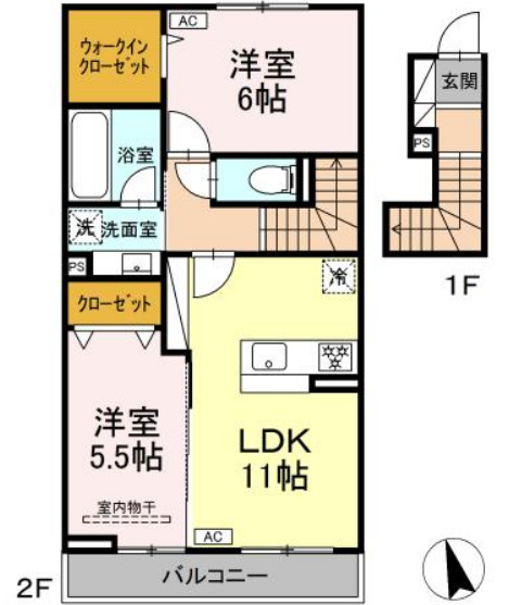 レジデンスKの間取り
