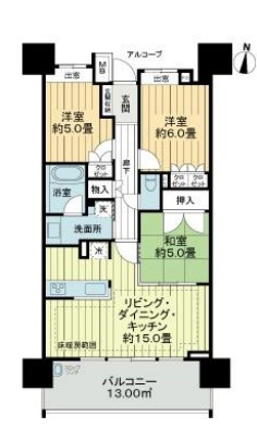 ライオンズ川越グランフォートの間取り
