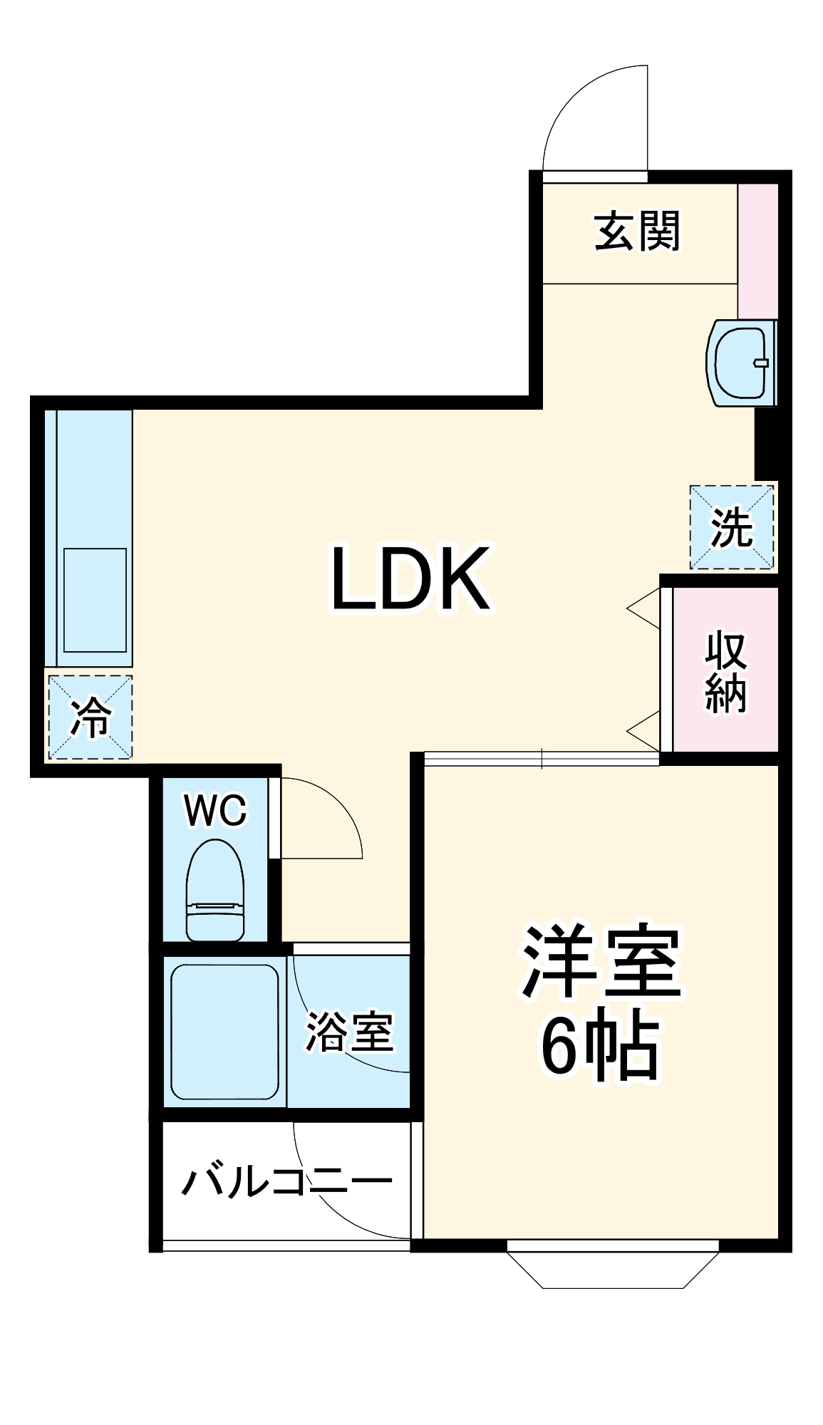 芝コーポ 一号館の間取り
